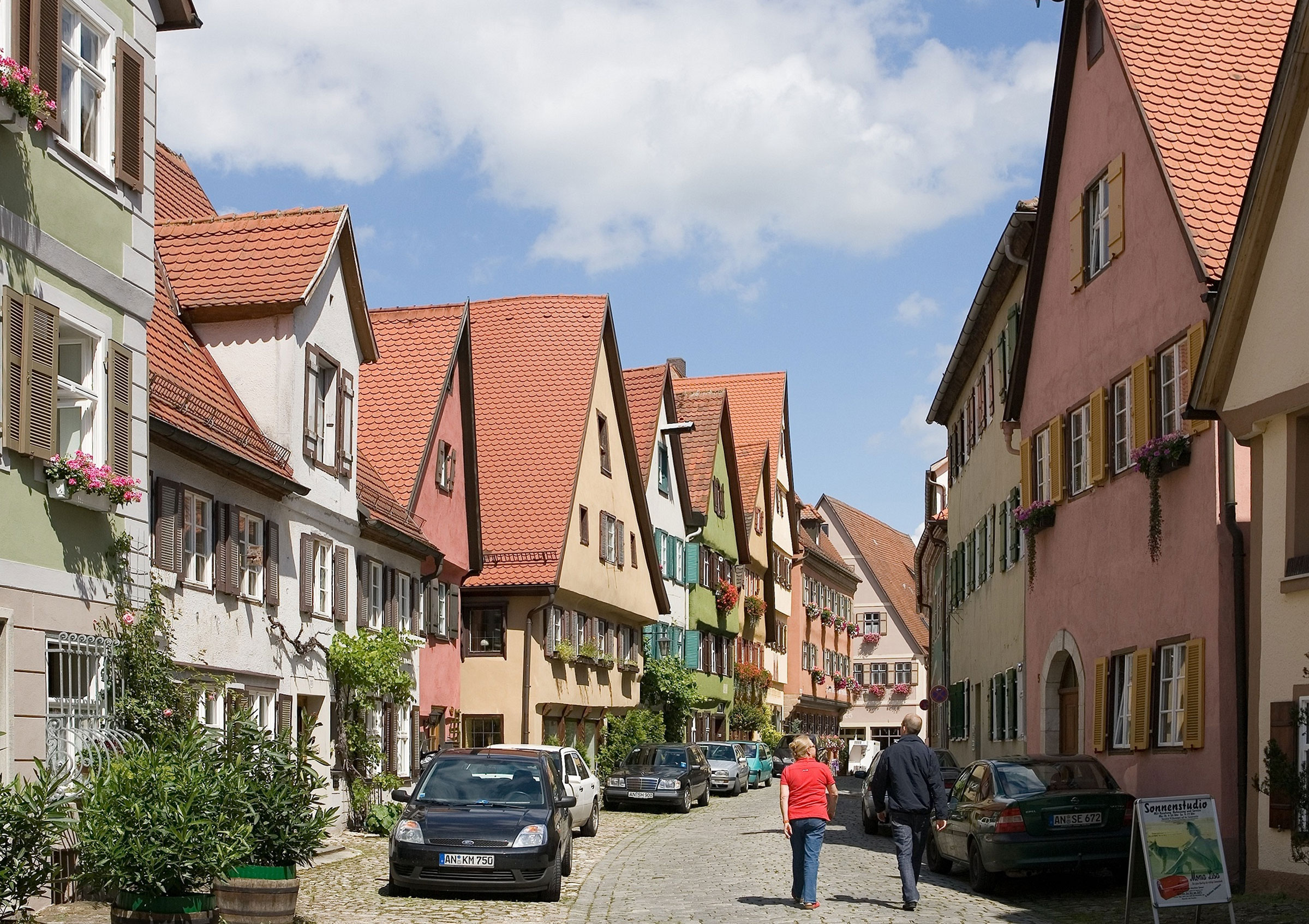Elsasser Gasse in der Altstadt von Dinkelsbühl © Mylius, CC BY-SA 3.0 